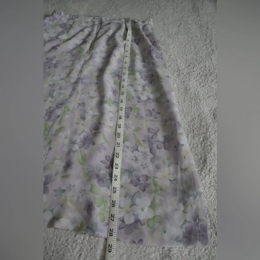 Pendleton Floral Purple and Green Women's Skirt - Picture 6 of 7